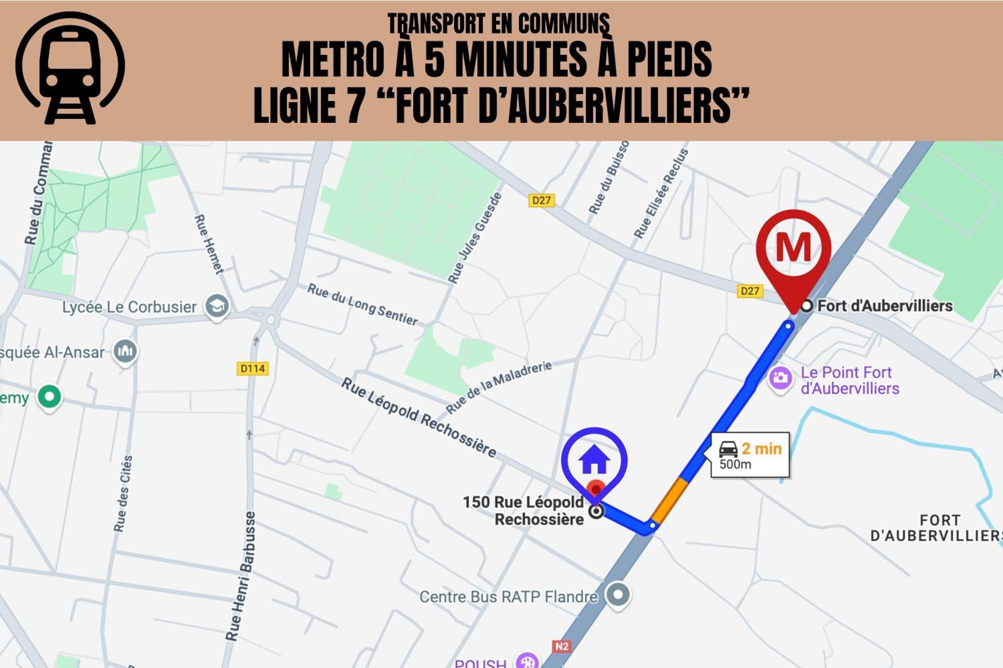 Le Michigan - 10Mn From Paris - Metro Ligne 7 Apartment Aubervilliers Exterior foto